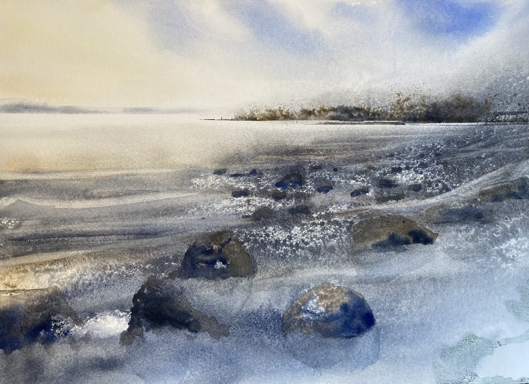 Rantanäkymä, 38 x 56 cm, 350 €