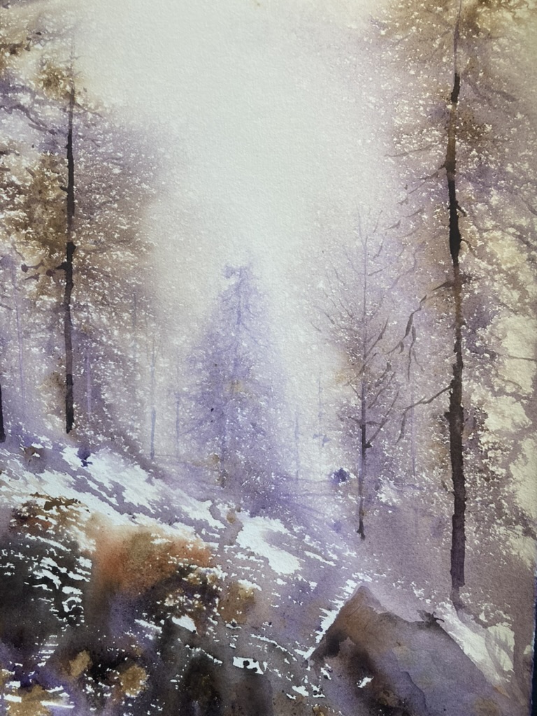 Talvinäkymä, 33 x 49 cm, 300 €