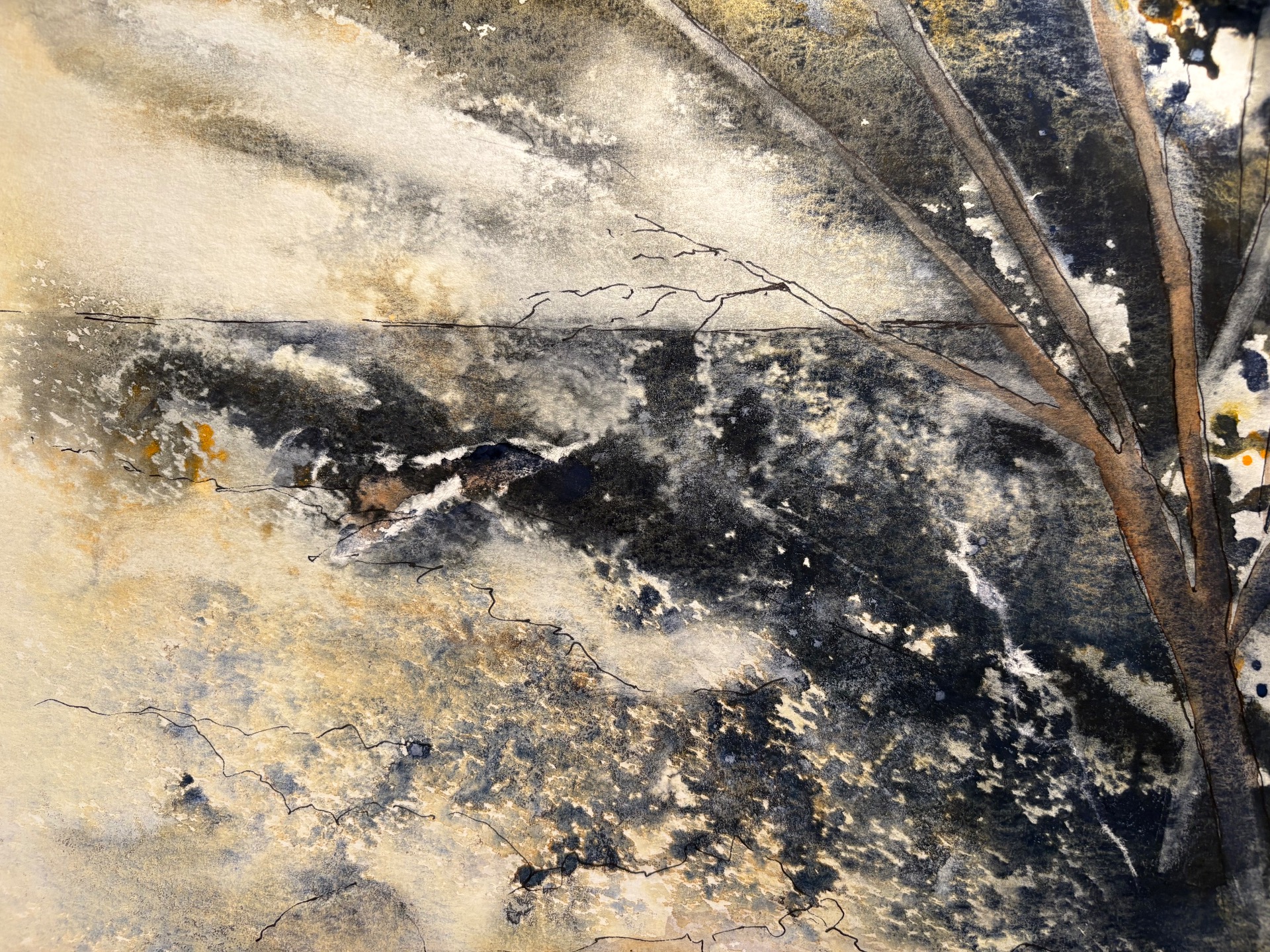 Myrsky, Storm (2025) 25 x 34 cm, 200 €