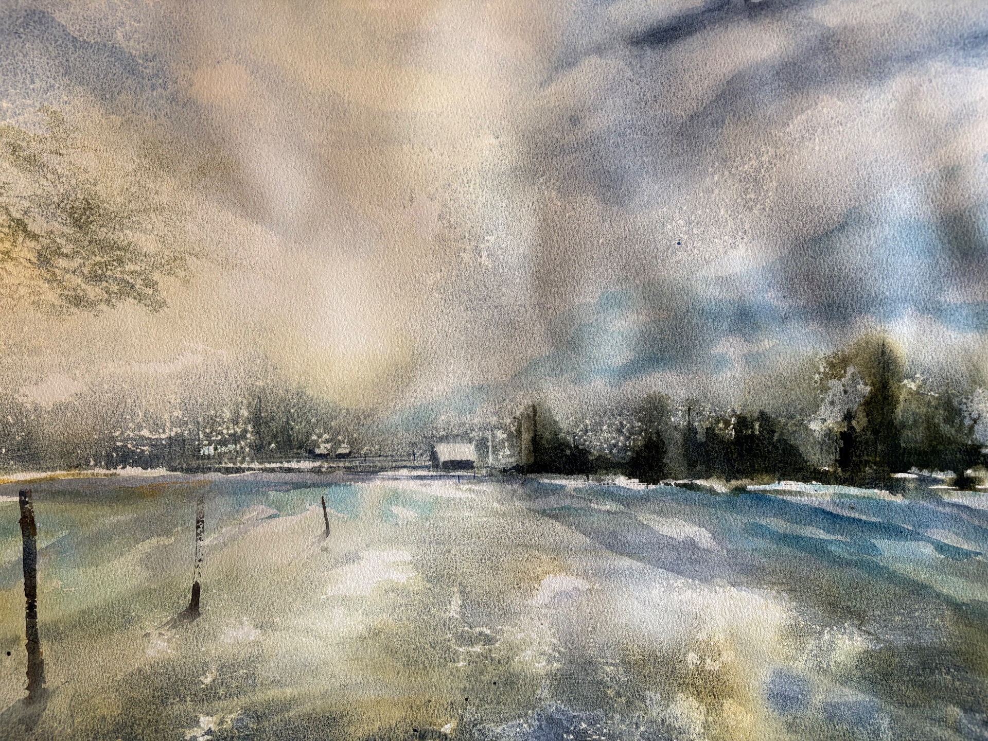 Talvinäkymä, Winterview (2025), 56 x 38, 400 €
